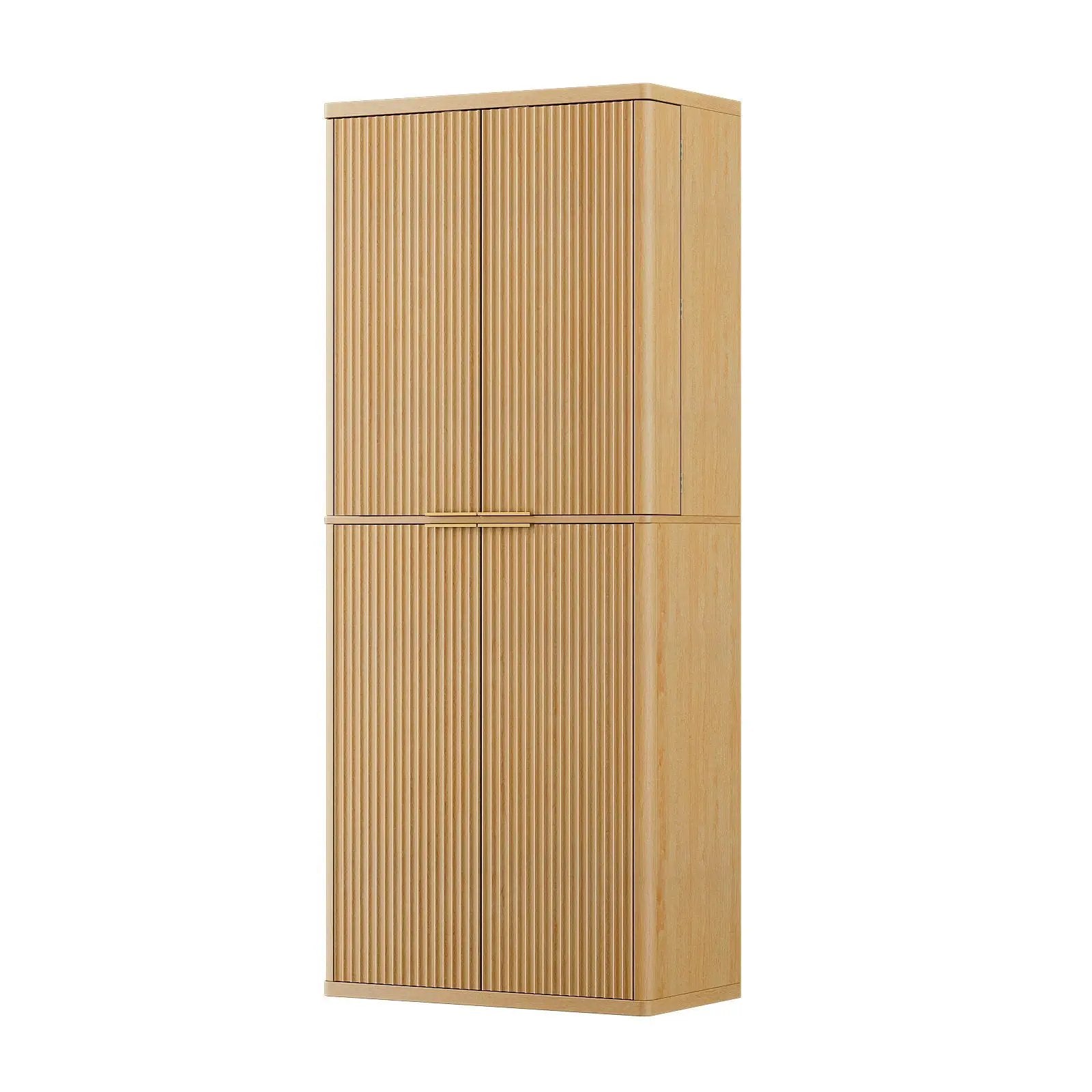 Kitchen Pantry Cabinet With 6 Doors