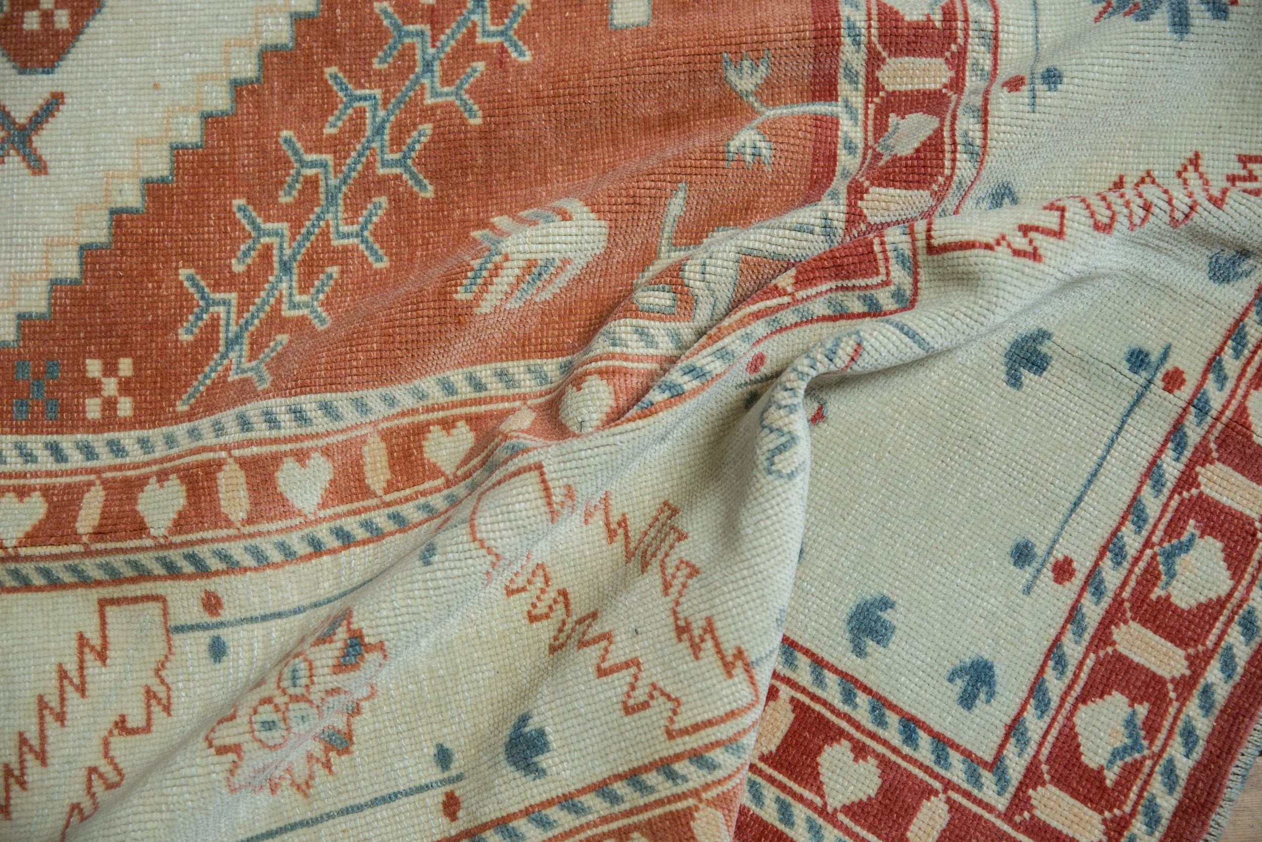 7.5x10 Vintage Distressed Oushak Carpet