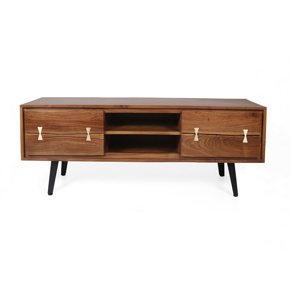 58x14x17.5' Asther Acacia Wood TV Cabinet