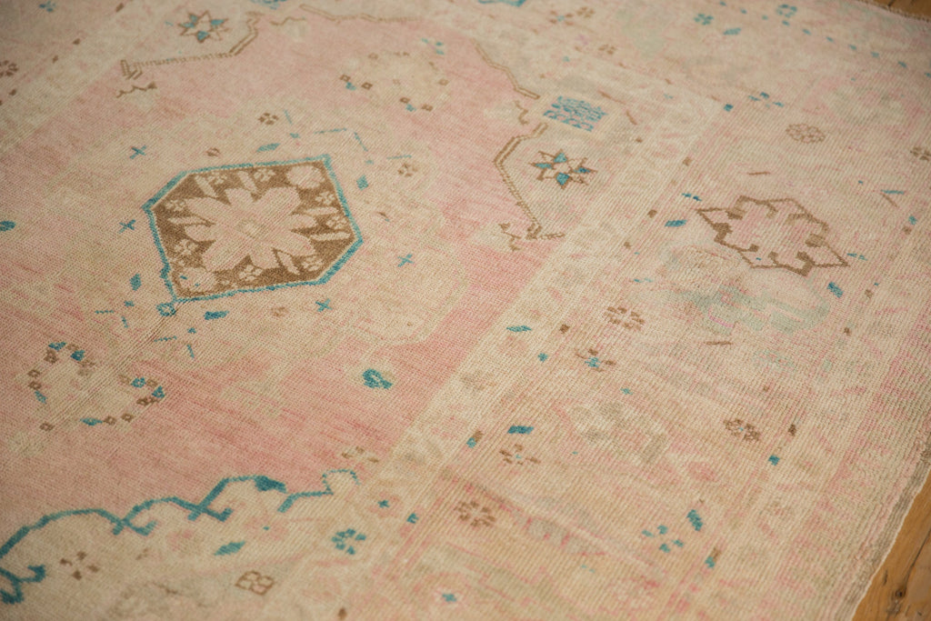 4.5x9 Vintage Distressed Oushak Rug Runner