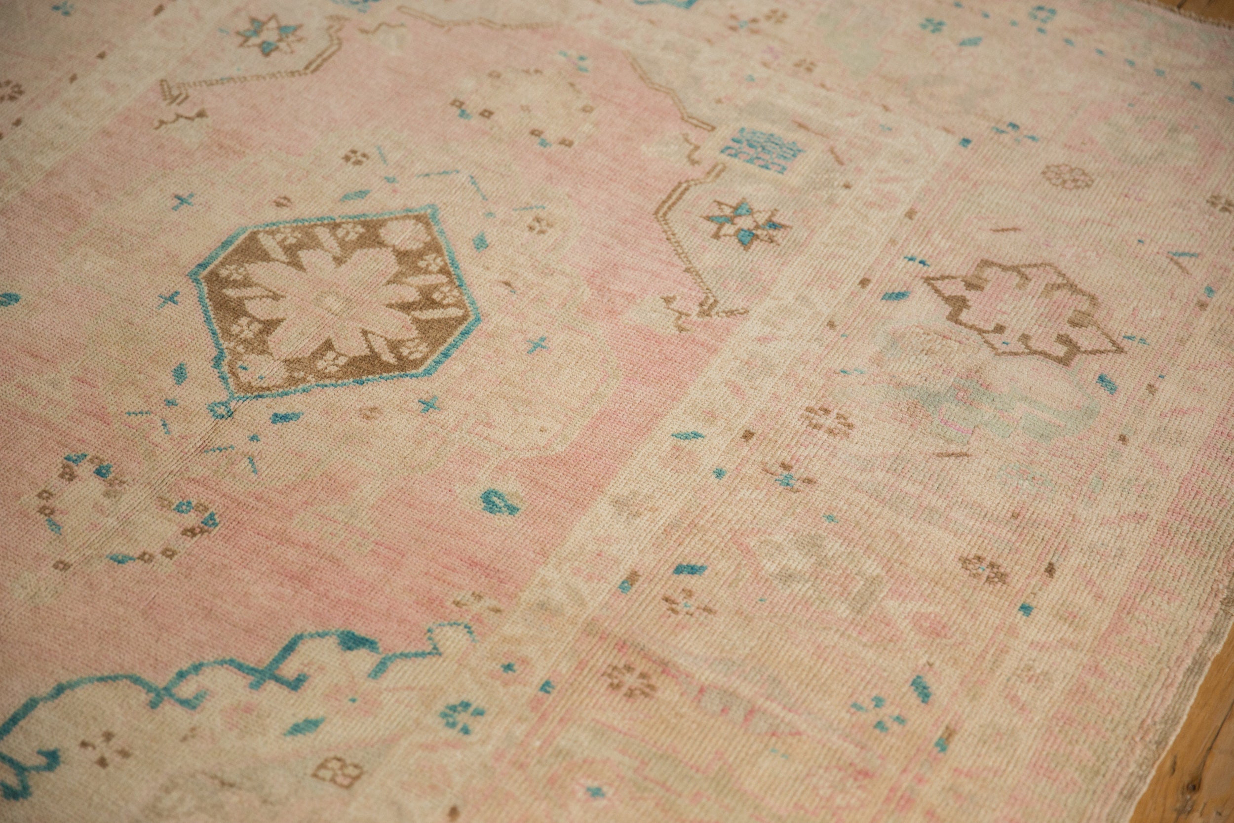 4.5x9 Vintage Distressed Oushak Rug Runner
