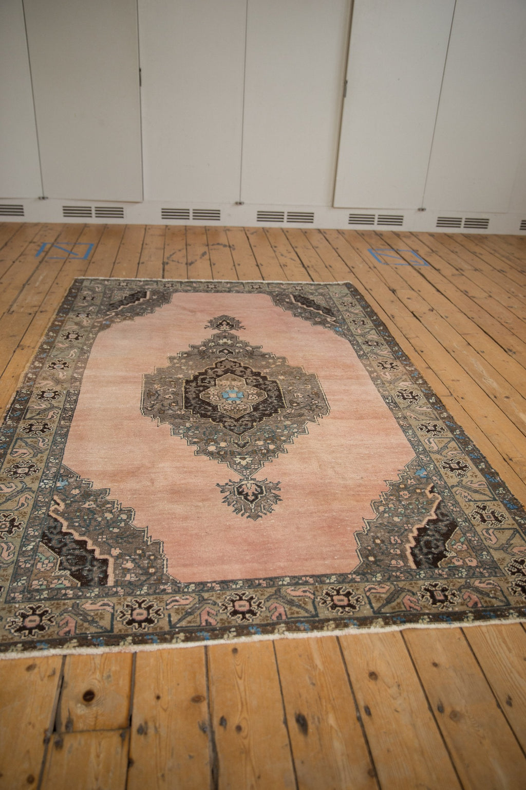 5x8 Vintage Distressed Oushak Carpet
