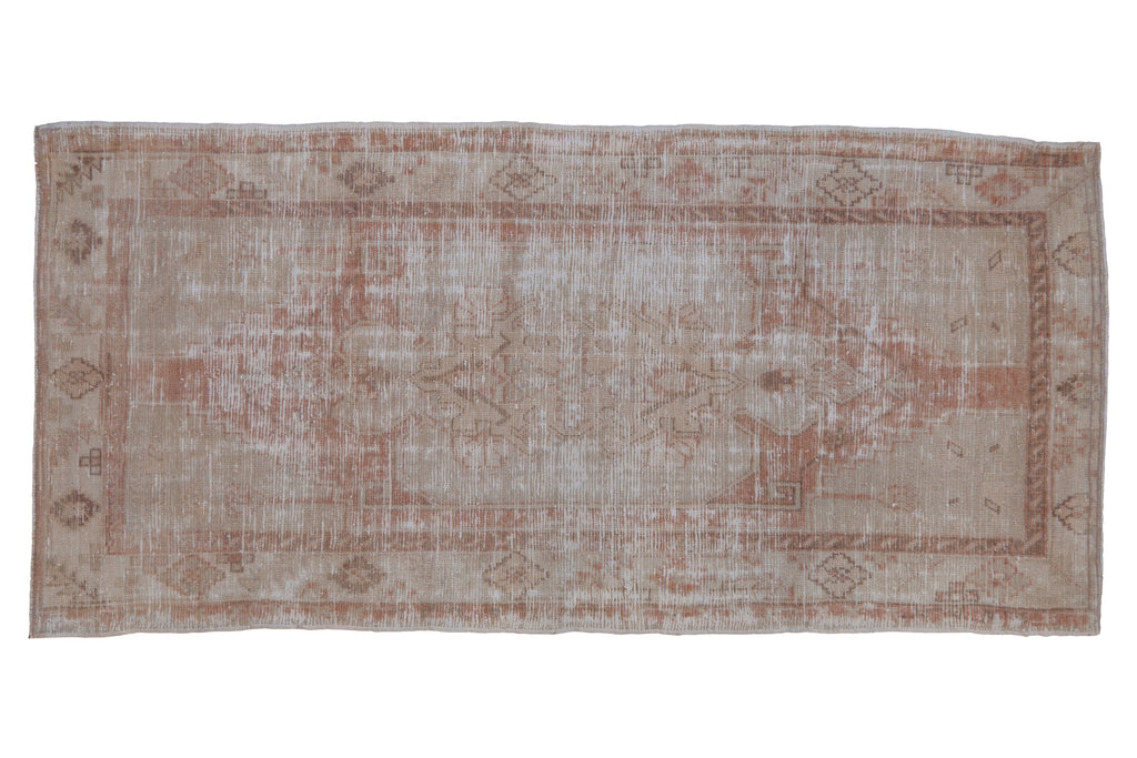 2.5x5.5 Vintage Distressed Oushak Rug Runner