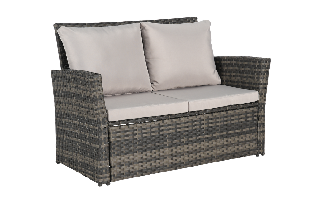 7 PCS PE/RATTAN OUTDOOR FURNITURE SET PATIO FURNITURE SET 9 SEATER