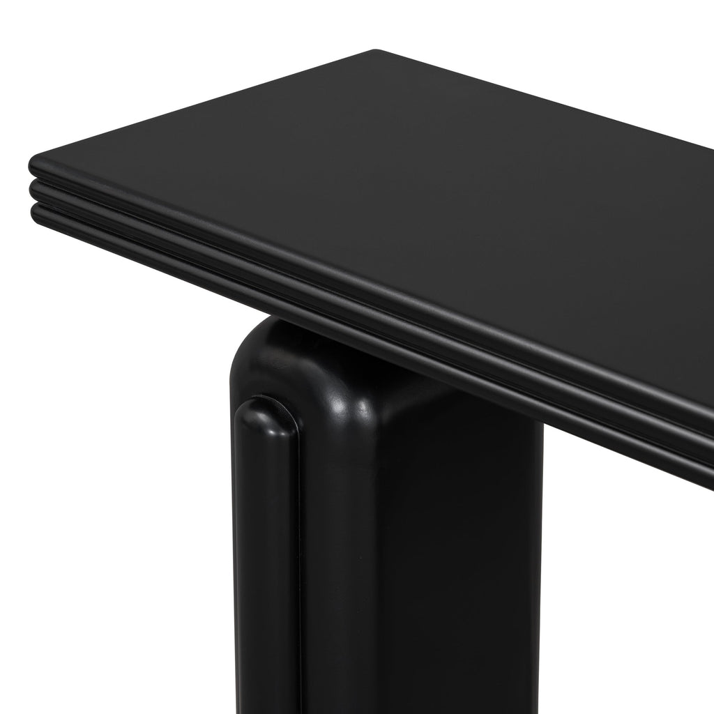 U_STYLE Chic, Elegant and Luxurious Acacia Veneer Console Table,Suitable for Entryway, Hallway, Living Room, Foyer, Corridor