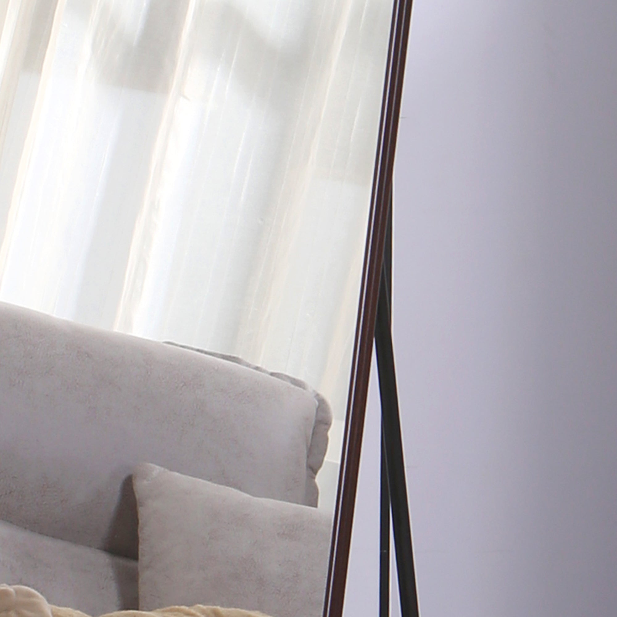 The 4th generation floor standing full-length mirror. wall mirror, bathroom makeup mirror, bedroom foyer, clothing store, wall mounted. 60 "* 16.5"