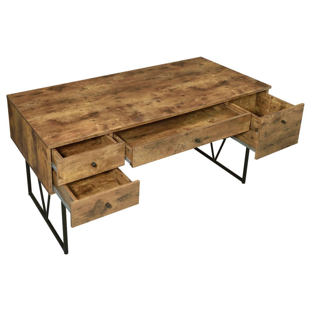 Sonoma Rustic Nutmeg 4-Drawer Writing Desk