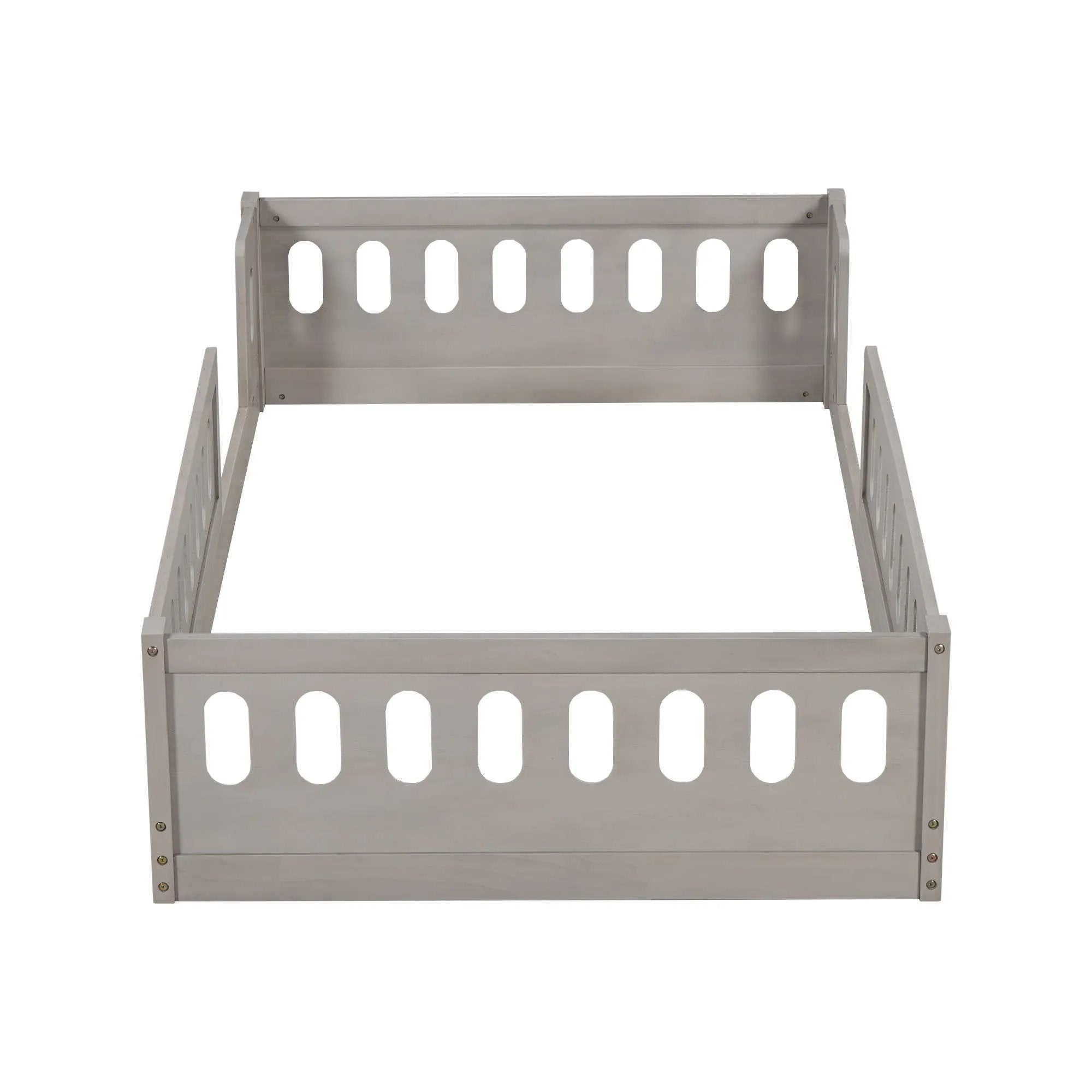 Platform Bed With Guardrail