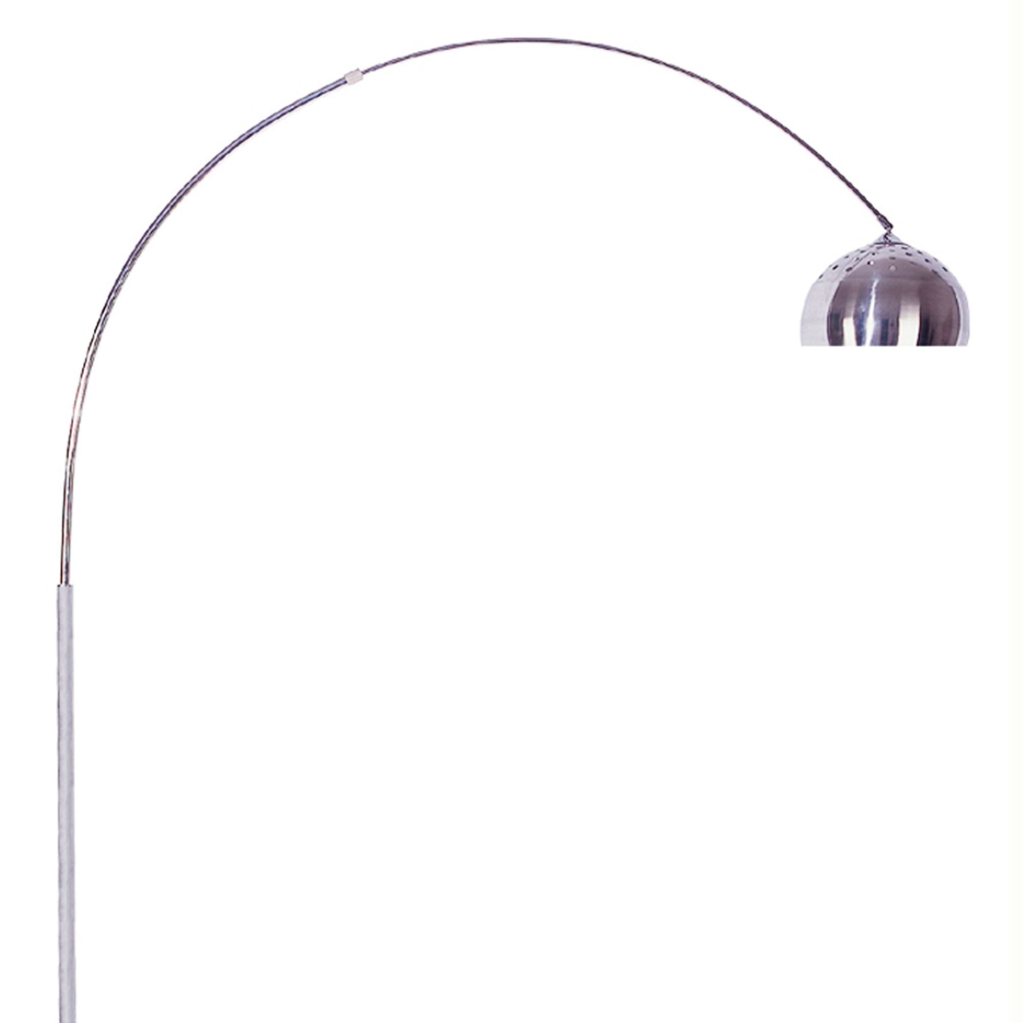 85' Tall Metal Floor Lamp with White Marble Base, Arch design