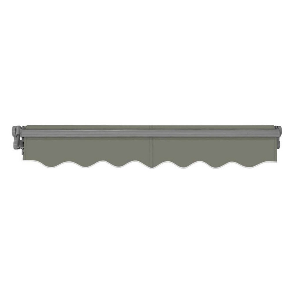 Advaning SG Series Manual Retractable Fully Assembled Sun Shade Canopy Awning, Gray (MA1210-MA1410) (SAK53186)