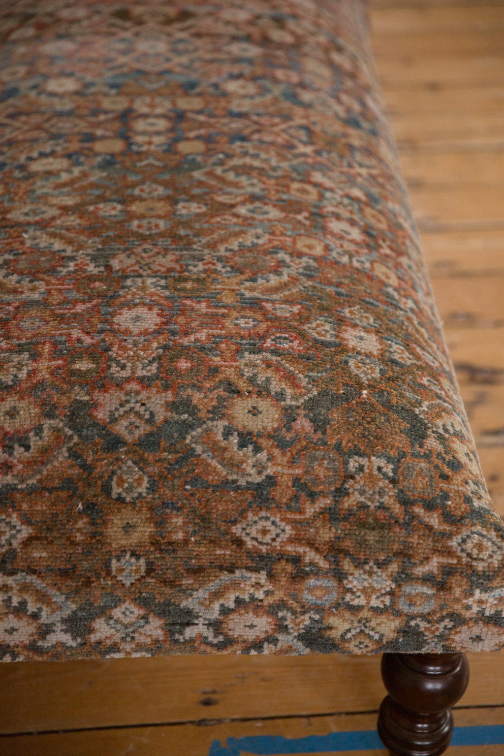 Vintage Persian Rug Ottoman Coffee Table