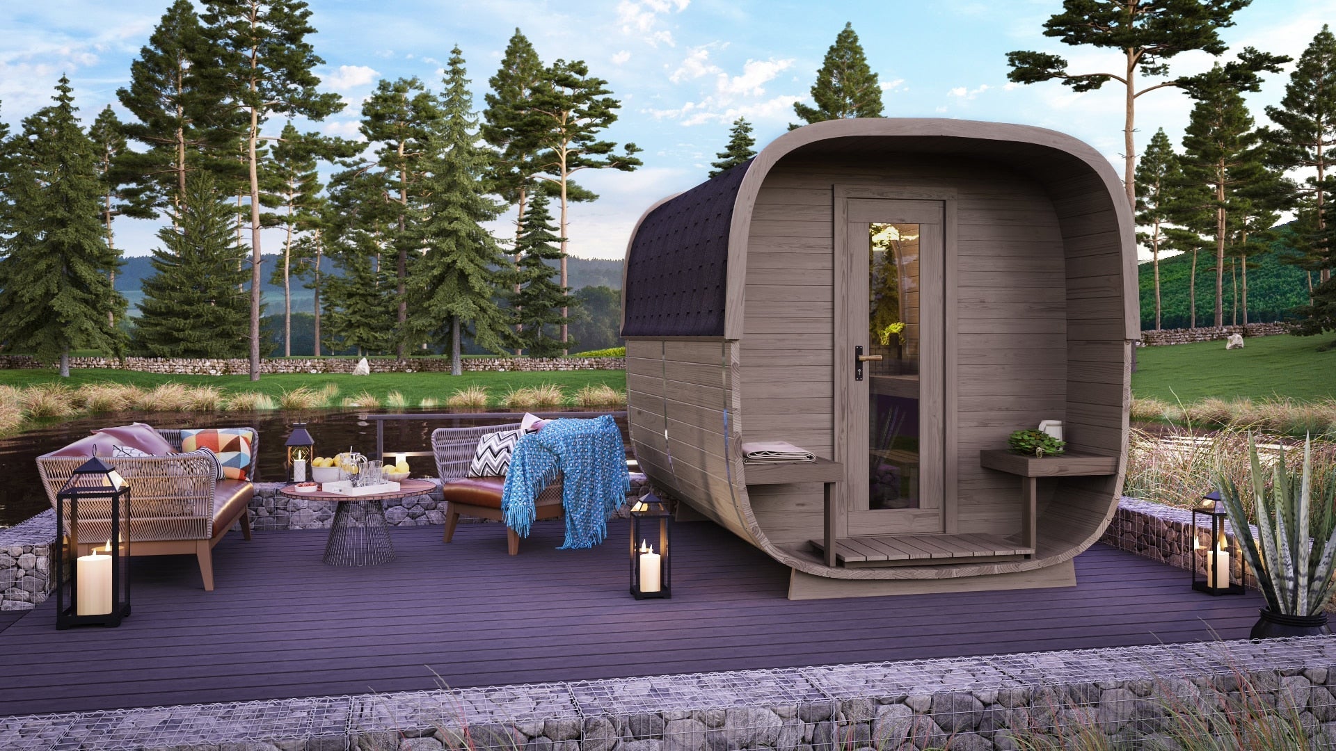 SAUNA EVOLUTION® Square Sauna Minimalist Refresh 5