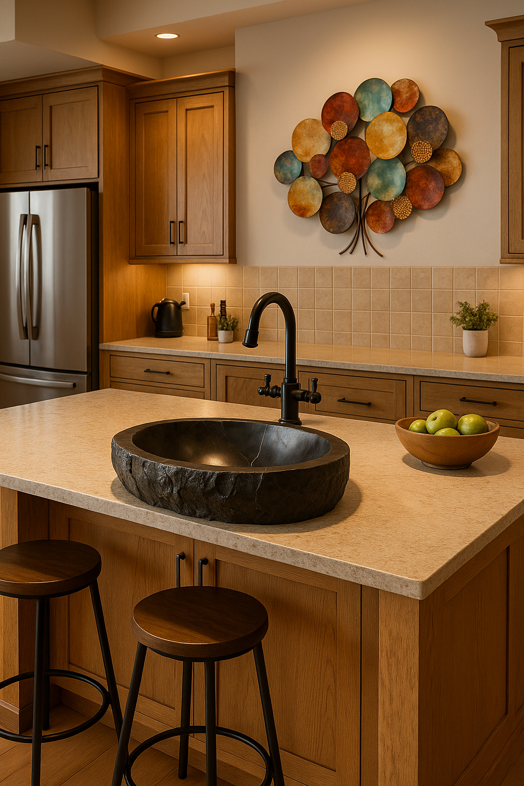 Rustic Handcrafted Marble Sink
