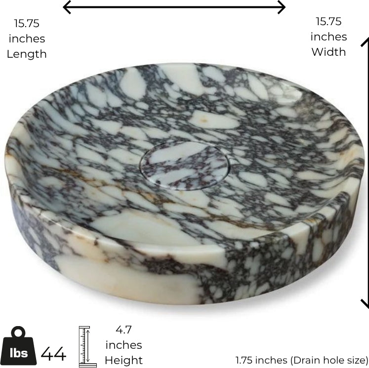 Calacatta Viola Marble Sink