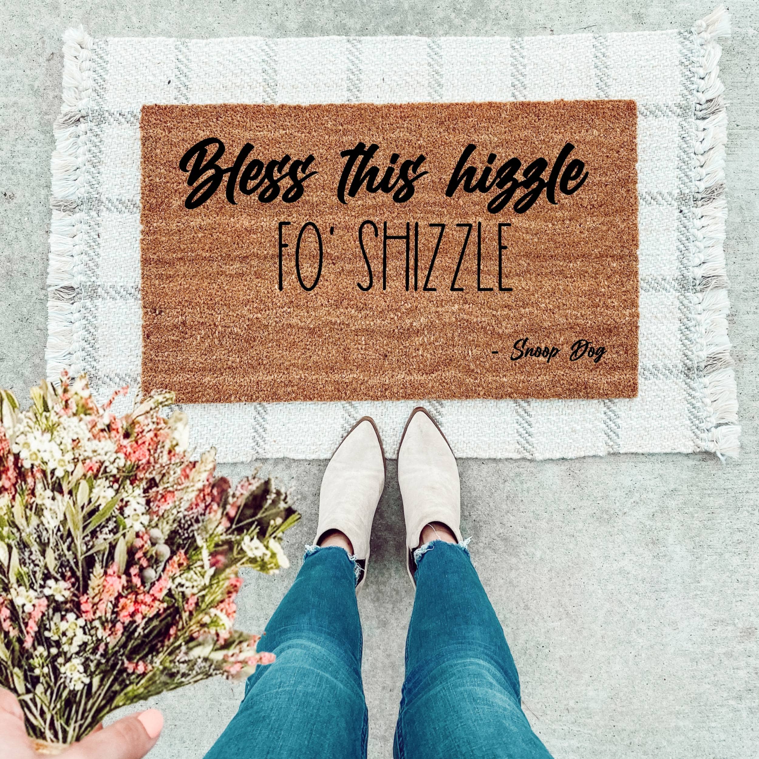 Bless This Hizzle Fo'Shizzle Doormat