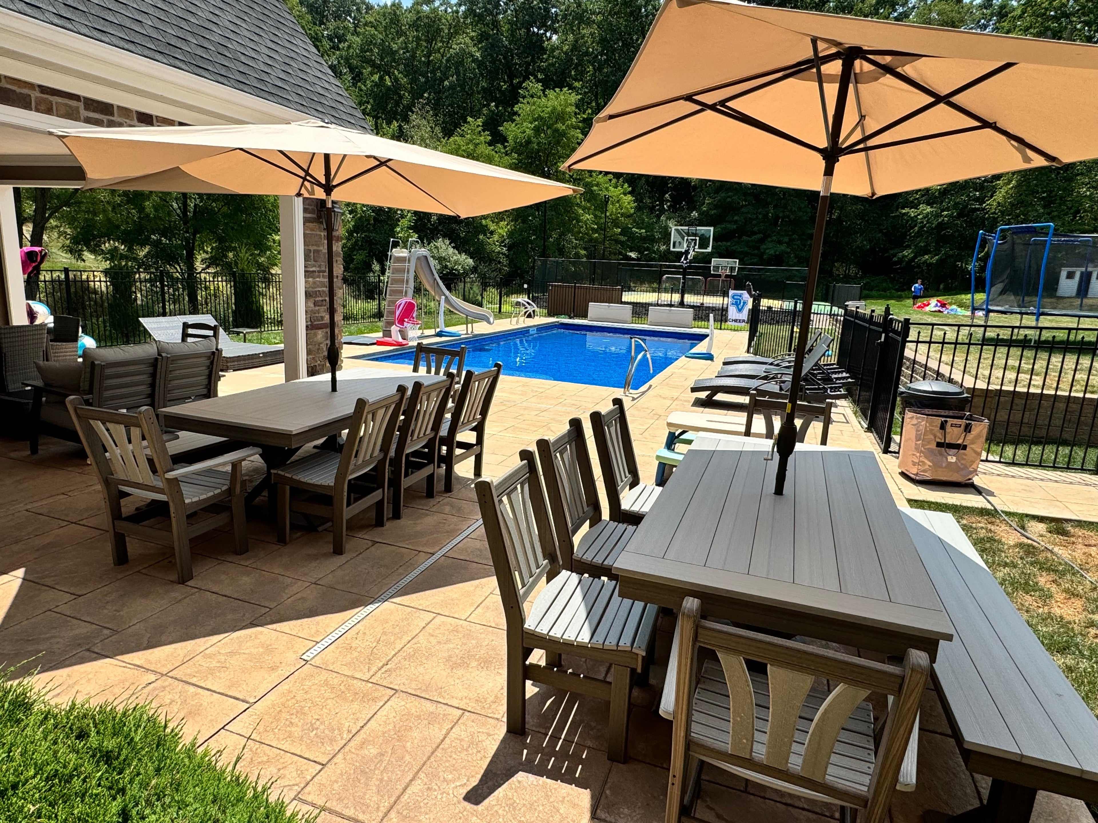 Outdoor Modern FanBack Dining Chair - HDPE - All-Weather