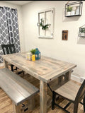 Connected Post Leg Bench with Turnbuckles