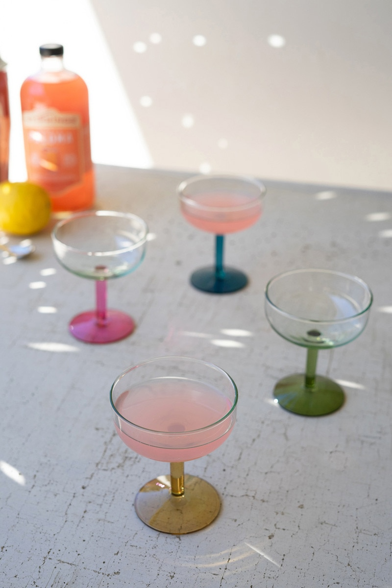 Havana Coupe Colored Stems, Set of 4