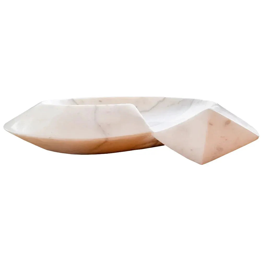 Bathroom sink by Villohome: Carrara marble helix-shaped stone above-vanity, polished, 20x23x4 in