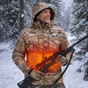 LITEGUEST 7-Zone heated camo jacket, USB-powered warmth for hunting by SmartTherm OutdoorLiteGear Inc.