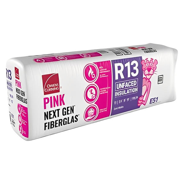 Owens Corning R-13 Un-Faced Fiberglass Insulation Batts (All Sizes)