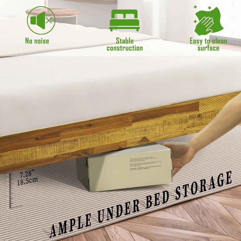 Acacia Sierra Deluxe Solid Wood Bed Frame