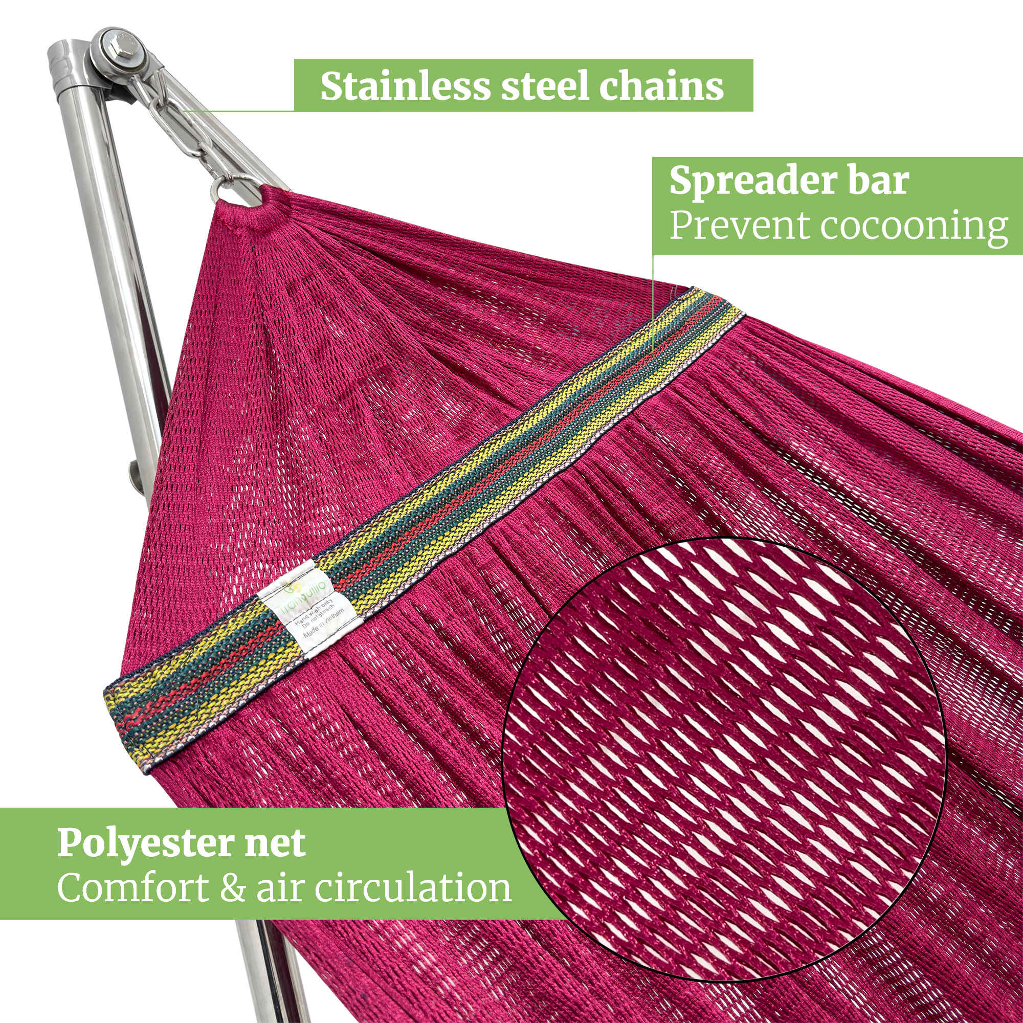 Tranquillo Universal Stainless Steel Hammock Stand for Ultimate Relaxation