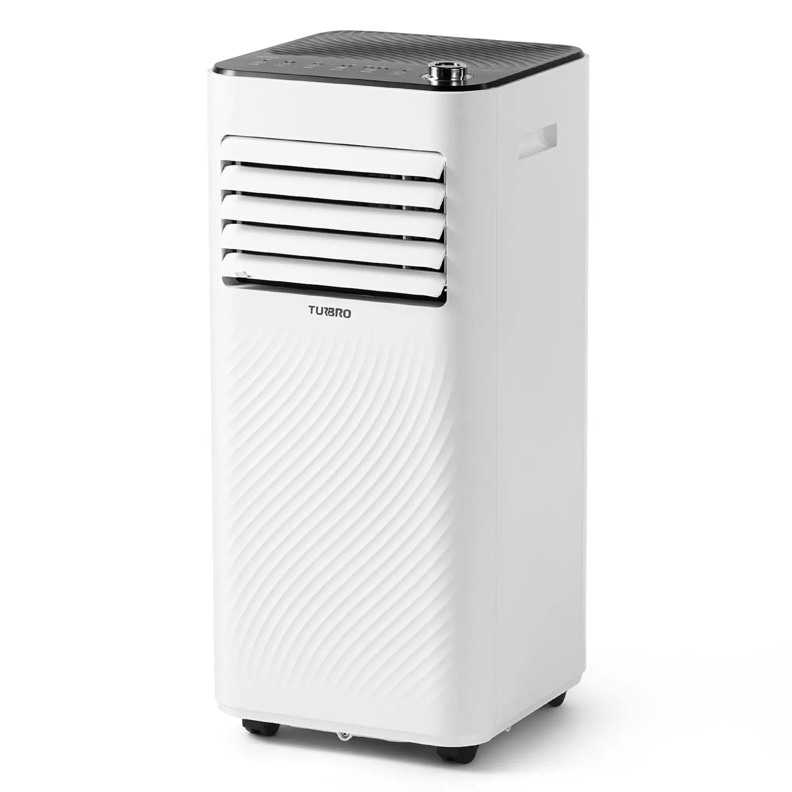 Finnmark 8,000 BTU portable air conditioner, white TURBRO unit with front louvers