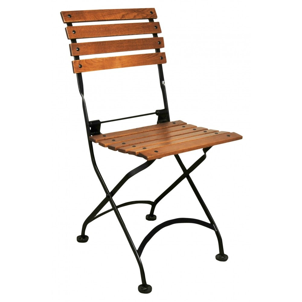 Five Piece Dining Set with 28" Round Powder Coated Steel Top with Four 5504 Side Chairs