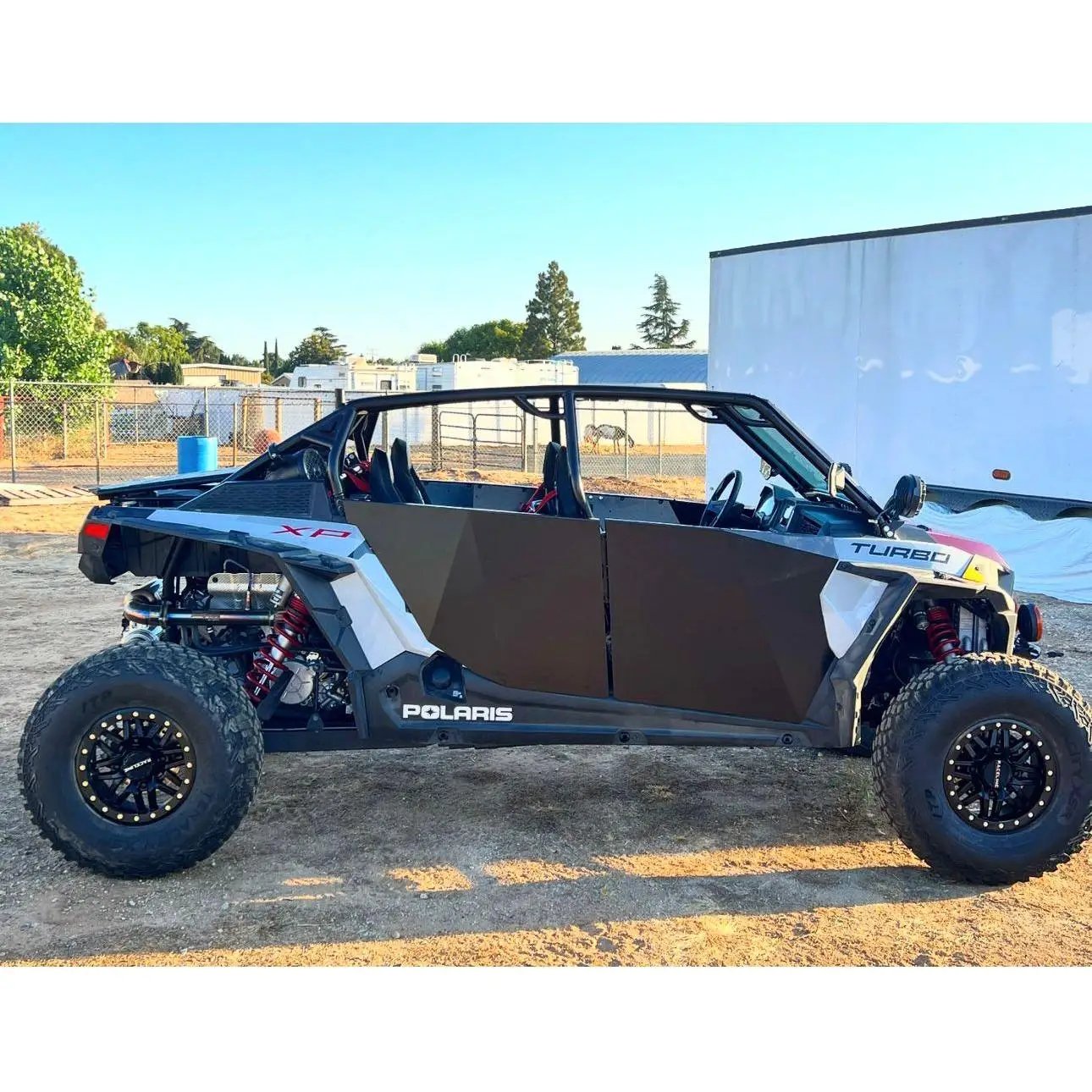 Polaris RZR XP 4 1000 black aluminum doors for UTV