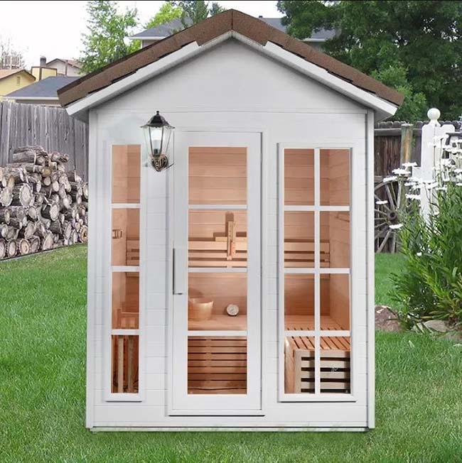 SAUNA EVOLUTION®  Garden Waterproof Traditional Sauna Steam Room Cabin 01