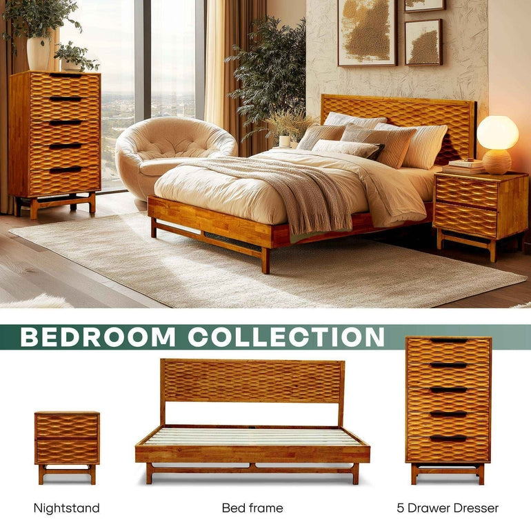 Acacia Elara Dresser with 5 Drawers for Stylish Storage Solutions