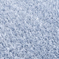 Faina Solid Aqua Shag Washable Area Rug - Clearance