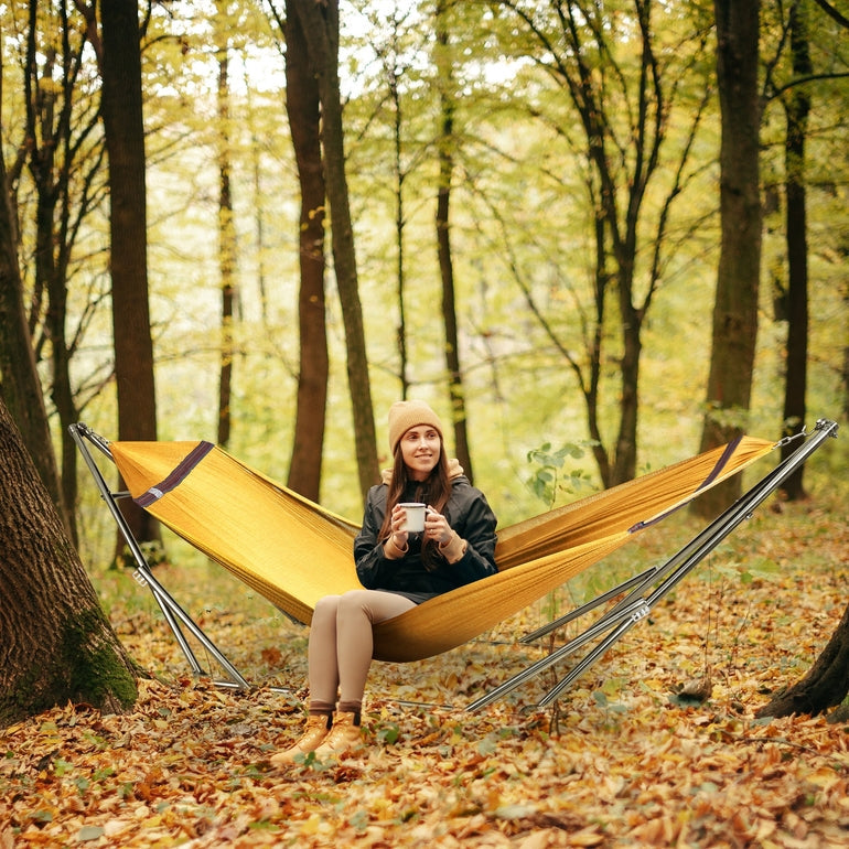 Tranquillo Original Stainless Steel Hammock Stand for Ultimate Relaxation