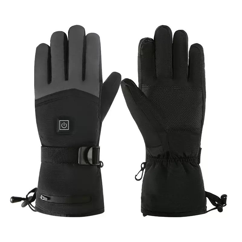 Gloves: LITEGUEST heated gloves, black USB-powered for winter outdoor protection