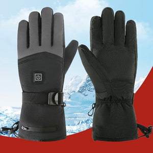 LITEGUEST heated gloves pair with USB-powered warmth, black with gray palm accents