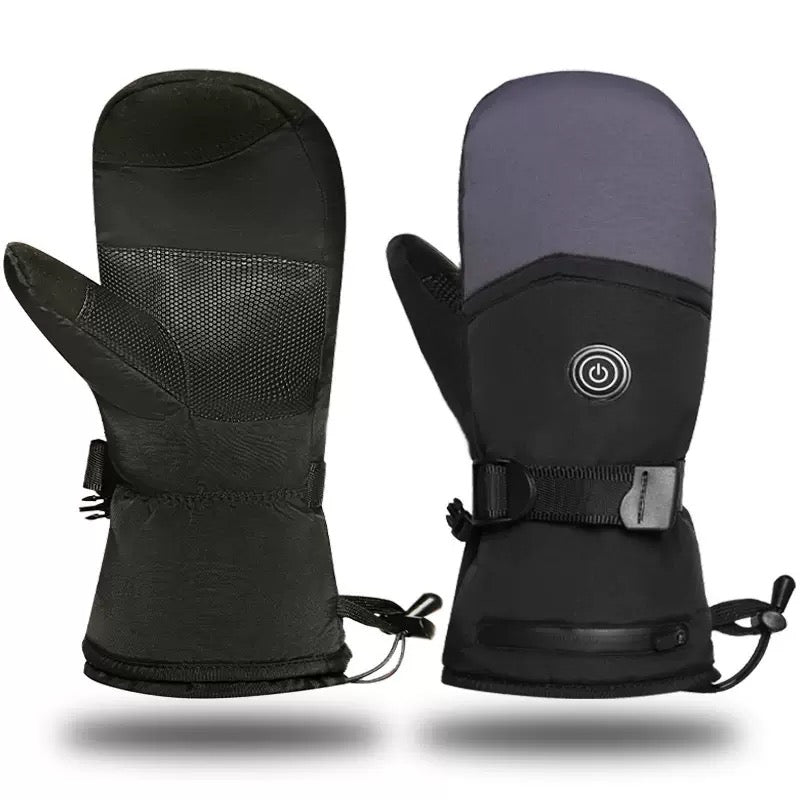 LITEGUEST Heated Gloves, USB-powered winter gloves, black pair