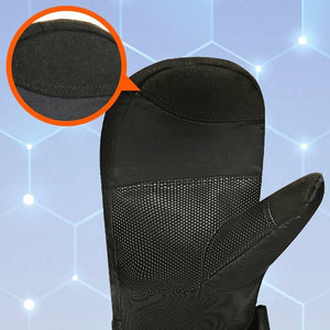 LITEGUEST Heated Gloves, black USB-powered gloves with textured grip palm