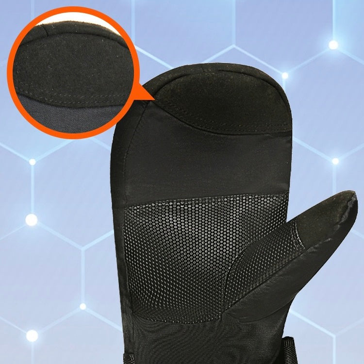 LITEGUEST Heated Gloves, black USB-powered gloves with textured grip palm