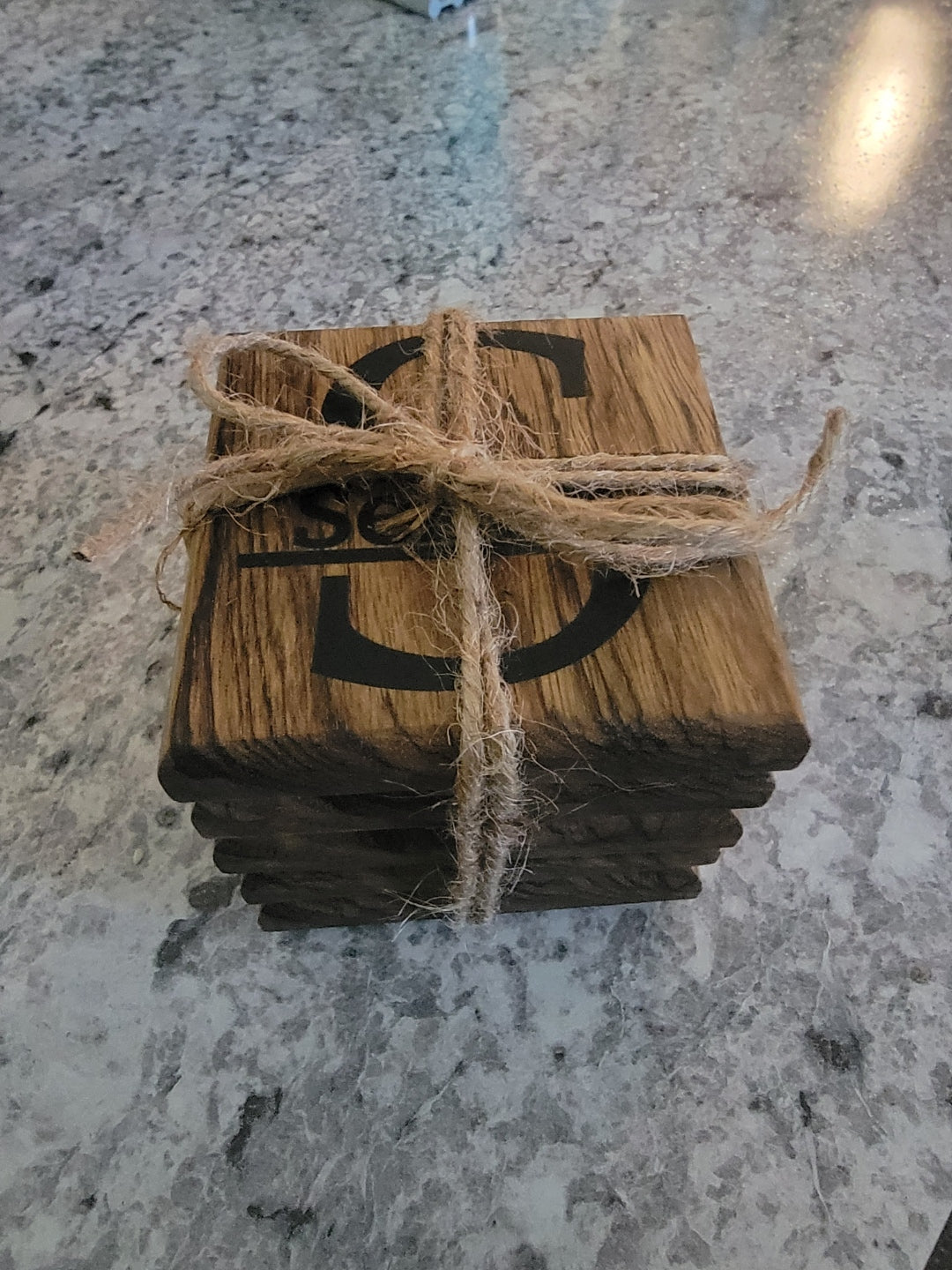 Customized coaster set.