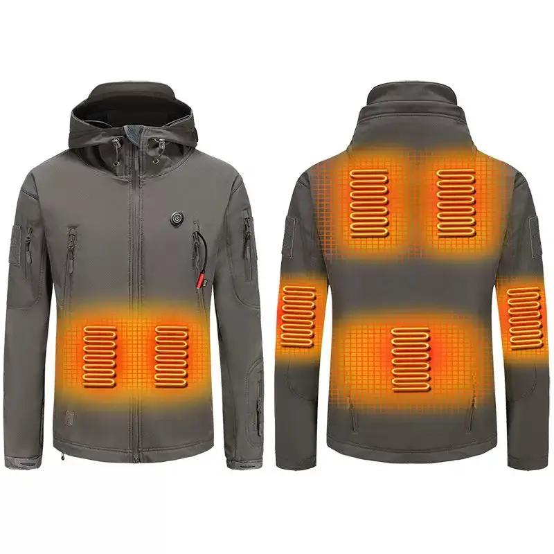 LITEGUEST 7-Zone Heated Jacket, gray, USB-powered by SmartTherm OutdoorLiteGear Inc.