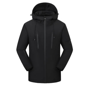 LITEGUEST Ski Waterproof 5-Zone Heated Jacket, USB-powered, black sport jacket