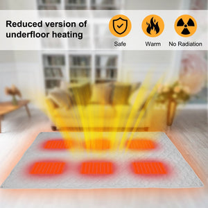 LITEGUEST Heated Camping Blanket, gray, USB-powered warmth for outdoors