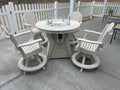 Shelly Round Fire Table