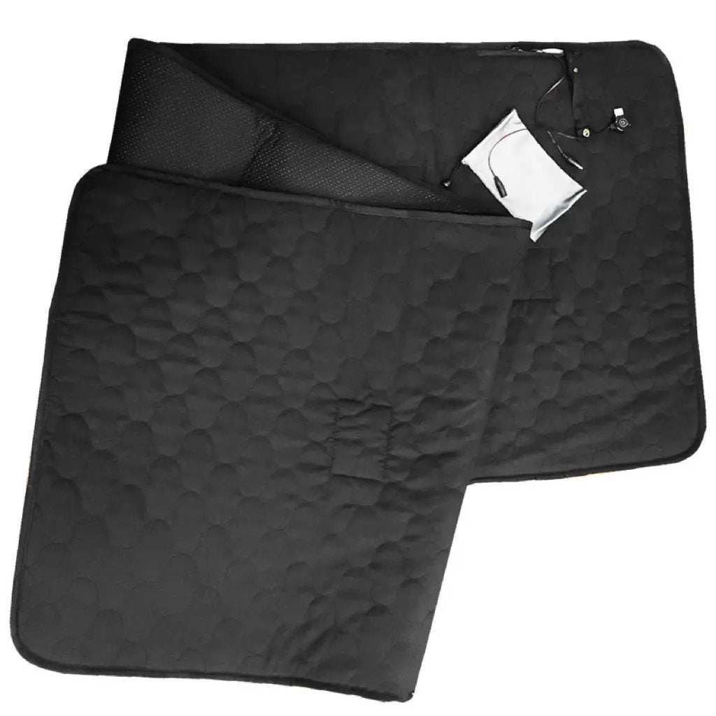 LITEGUEST USB Heated Sleeping Mat, black quilted sleeping pad by SmartTherm OutdoorLiteGear Inc.