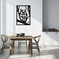Owl Metal Wall Art - Steel Wall Decor for Home and Office - KAF006
