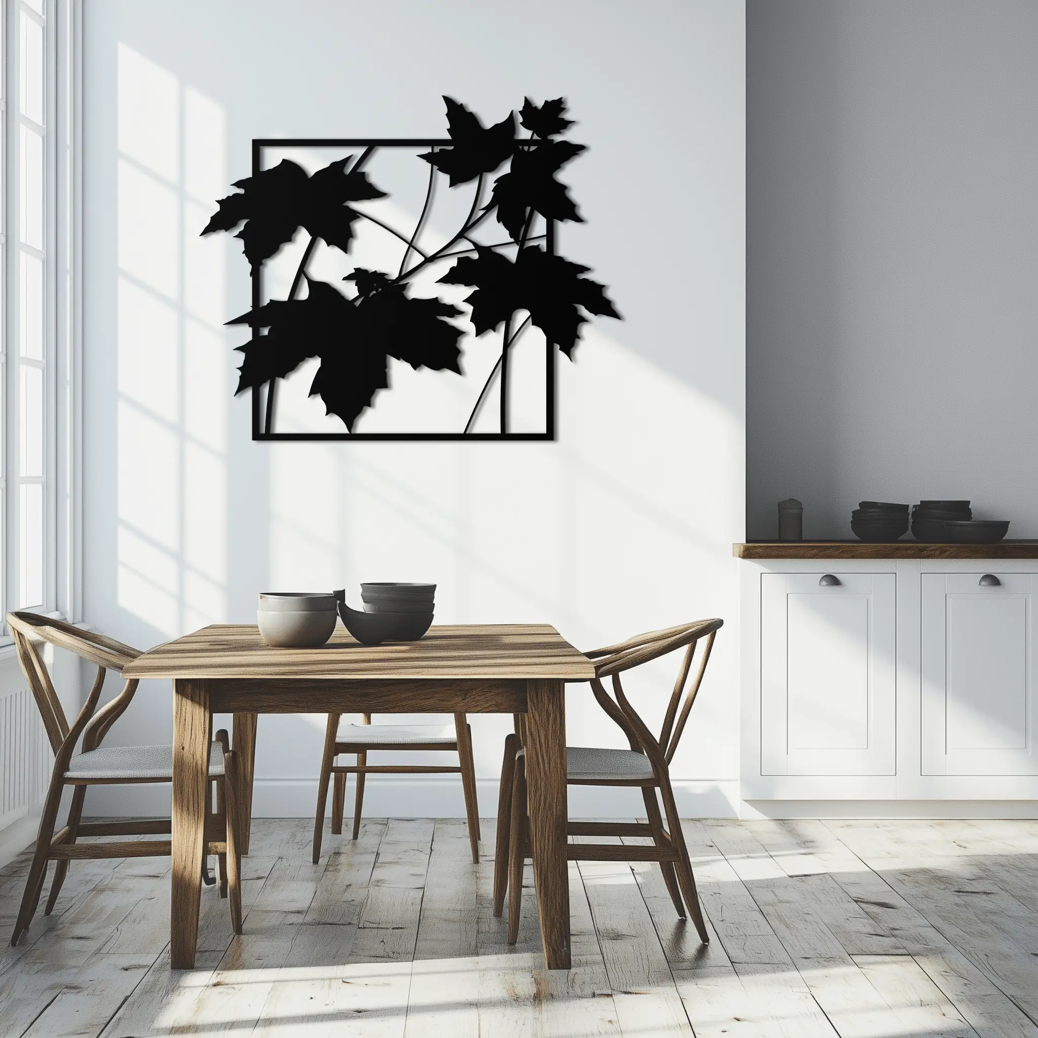Maple Leaf Metal Wall Art - Steel Wall Decor for Home and Office - KAF012