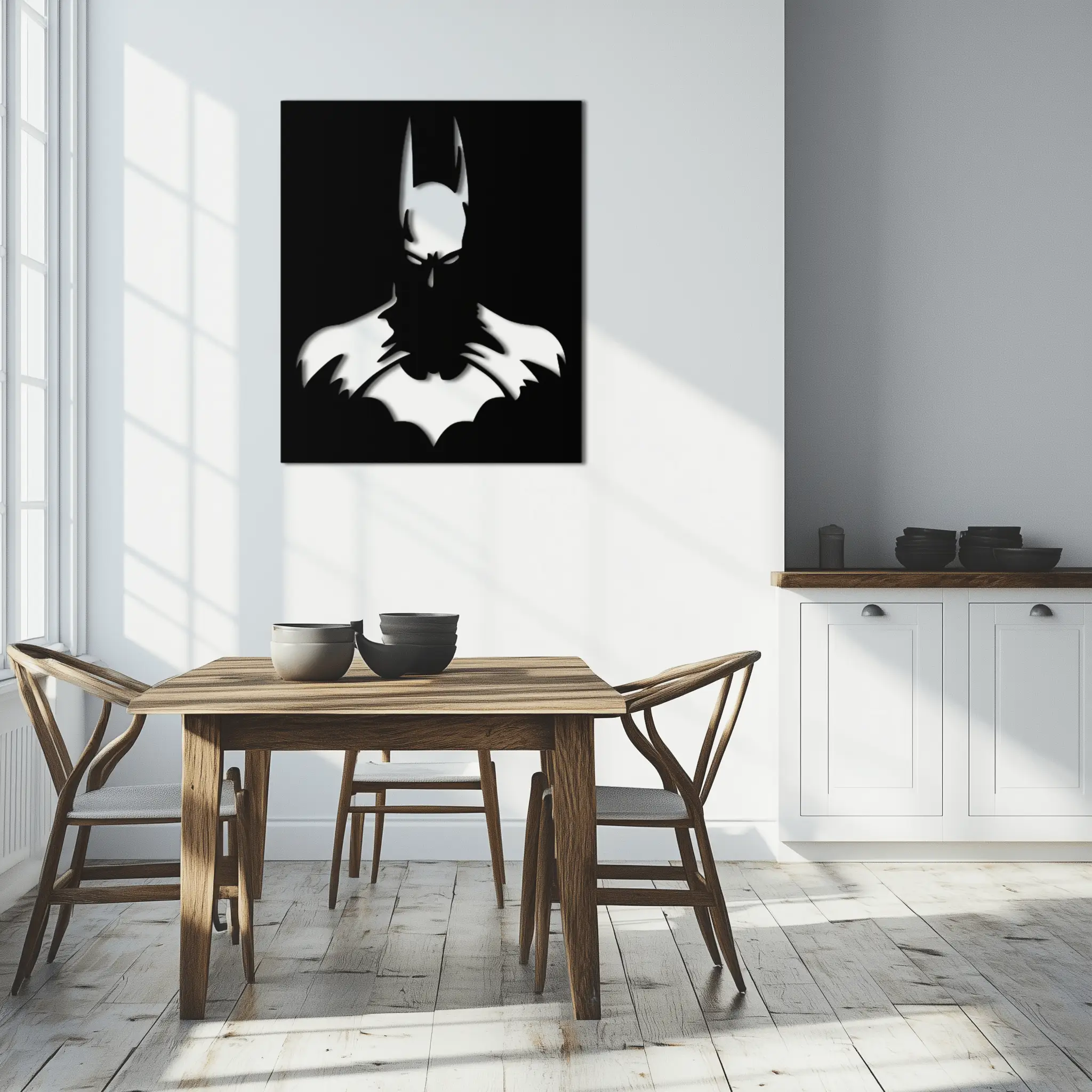 Dark Knight Metal Wall Art - Modern Steel Wall Decor - KAF034