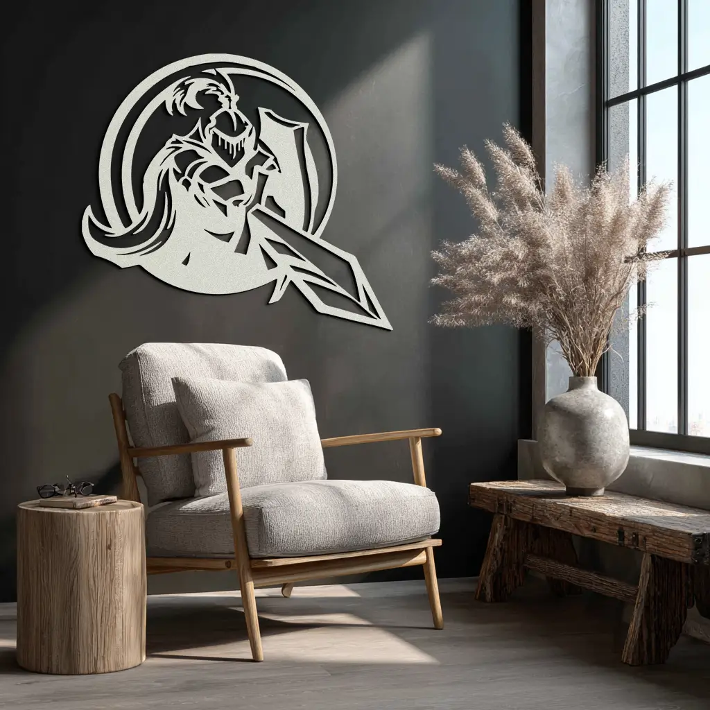 Knight Metal Wall Art - Medieval Warrior Wall Decor - KAF089