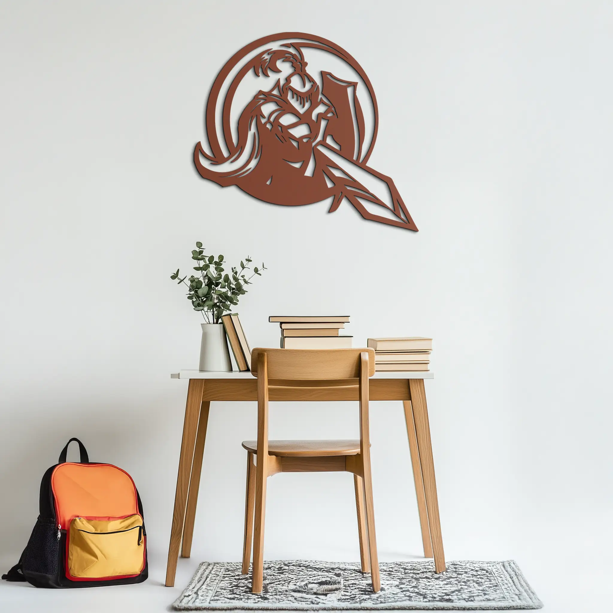 Knight Metal Wall Art - Medieval Warrior Wall Decor - KAF089